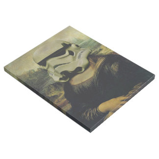 Mona Lisa with a stormtrooper mask | Gallery wrap. Wrap