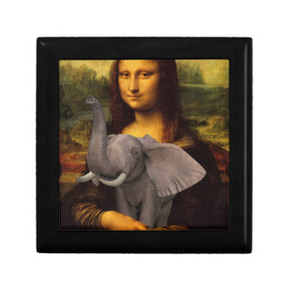 Mona Lisa With Elephant Gift Box