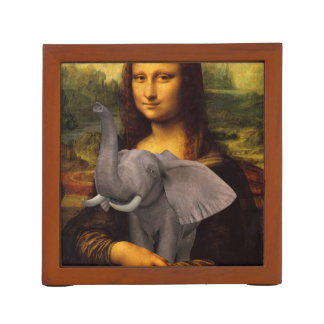 Mona Lisa With Elephant Pencil Holder