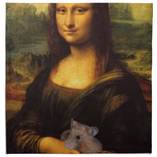 Mona Lisa With Hamster Napkin