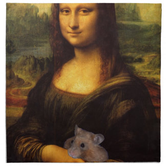 Mona Lisa With Hamster Napkin