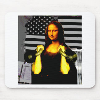 Mona Lisa with KettleBells Mouse Pad