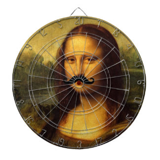 Mona Lisa With Mustache Dartboard