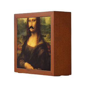 Mona Lisa With Mustache Pencil Holder