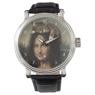 Mona Lisa With Sleeping Cat                        Watch