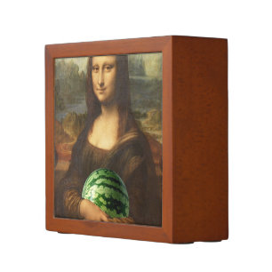 Mona Lisa With Watermelon Pencil Holder