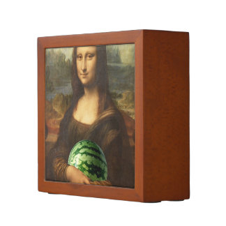 Mona Lisa With Watermelon Pencil Holder