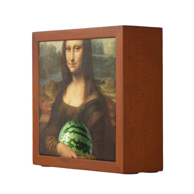 Mona Lisa With Watermelon Pencil Holder (Right)
