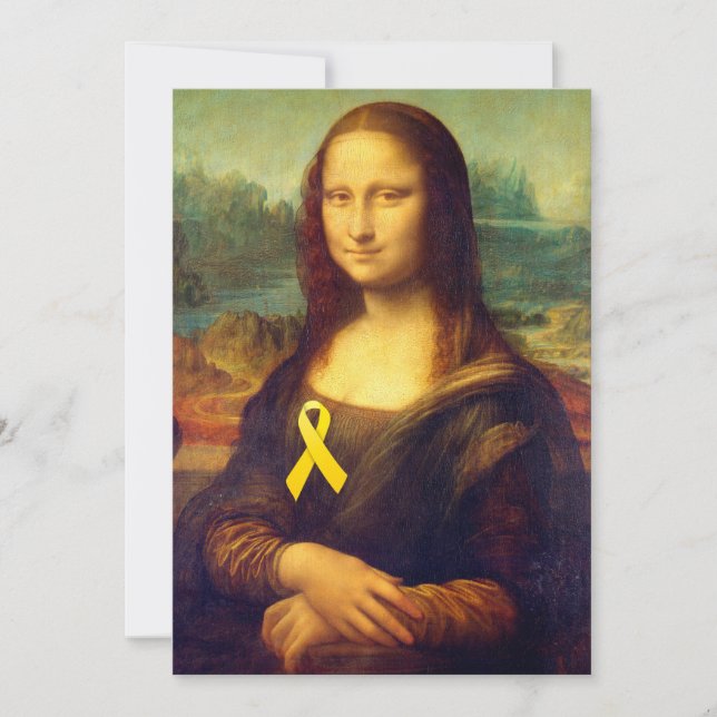 Mona Lisa With Yellow Ribbon (Front)