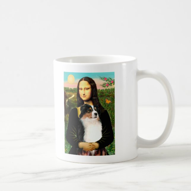 Mona Lisa's Australian Shepherd (Tri) Coffee Mug (Right)