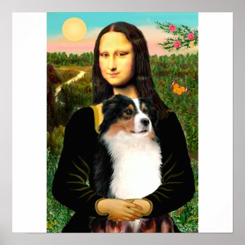 Mona Lisas Australian Shepherd Tri Poster