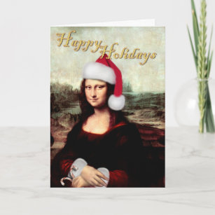 Mona Lisa's Christmas  Holiday Card