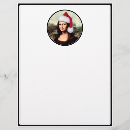 Mona Lisa's Christmas Santa Hat (Front)
