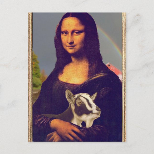 Mona Lisa's Goat Postcard (Front)