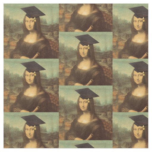 Mona Lisa's Graduation Day Fabric