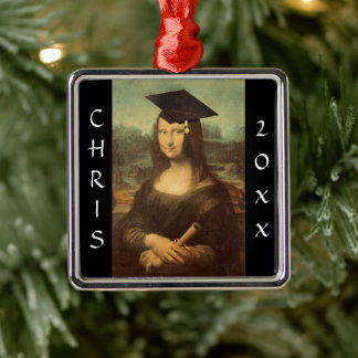 Mona Lisa's Graduation Day Metal Ornament