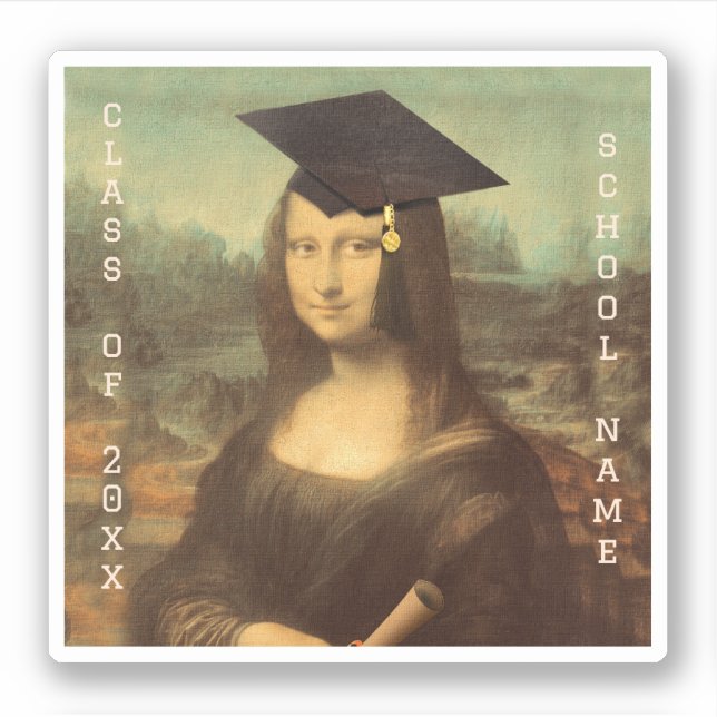 Mona Lisa's Graduation Day Sticker (Front)