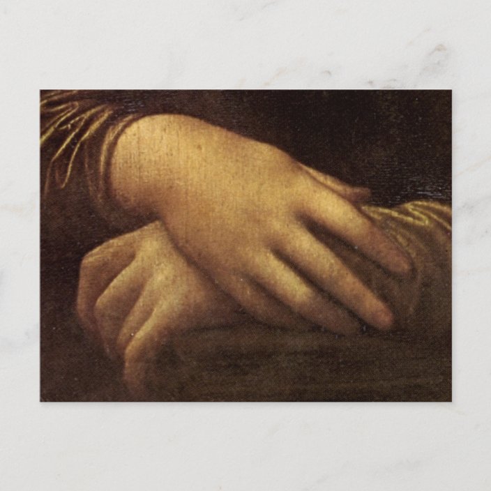 Mona Lisa's Hand by Leonardo da Vinci c. 1505-1513 Postcard | Zazzle.com