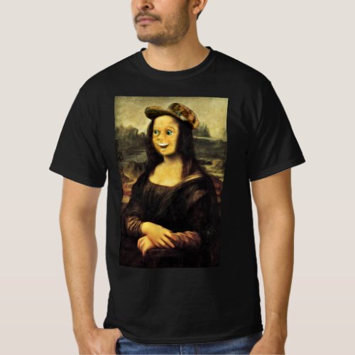 Mona Lisas Happy Face T_Shirt