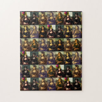 Mona Lisa's Many Faces Jigsaw Puzzle