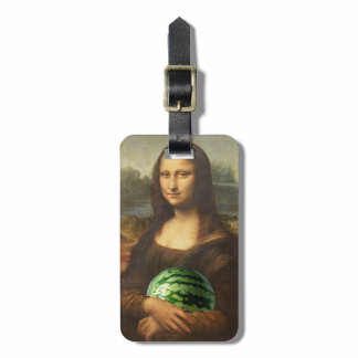 Mona Melona Lisa Luggage Tag