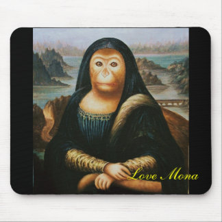 mona monkey mouse pad