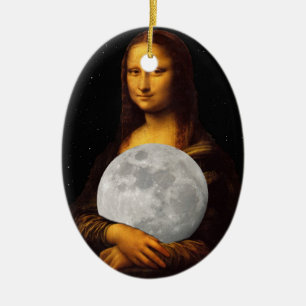 Mona Moona Lisa Ceramic Ornament