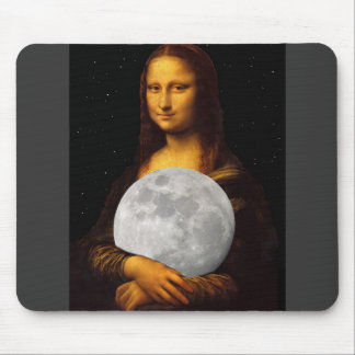 Mona Moona Lisa Mouse Pad