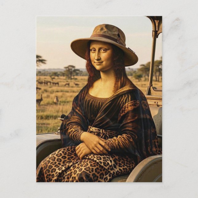 Mona on Safari Postcard (Front)