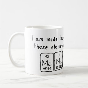 Mona periodic table name mug