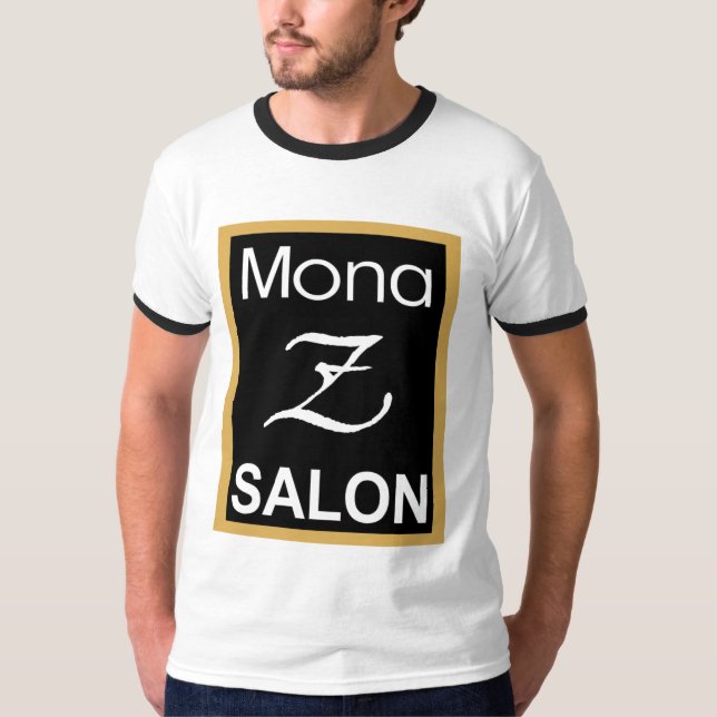 Mona Z Logo Mens Ringer Tee (Front)