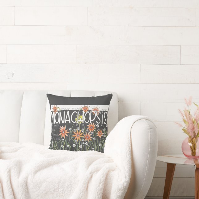 Monachopsis Throw Pillow (Couch)