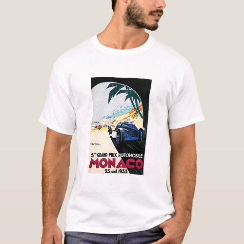 MONACO 1933 Grand Prix Automobile Race by Geo Ham T_Shirt