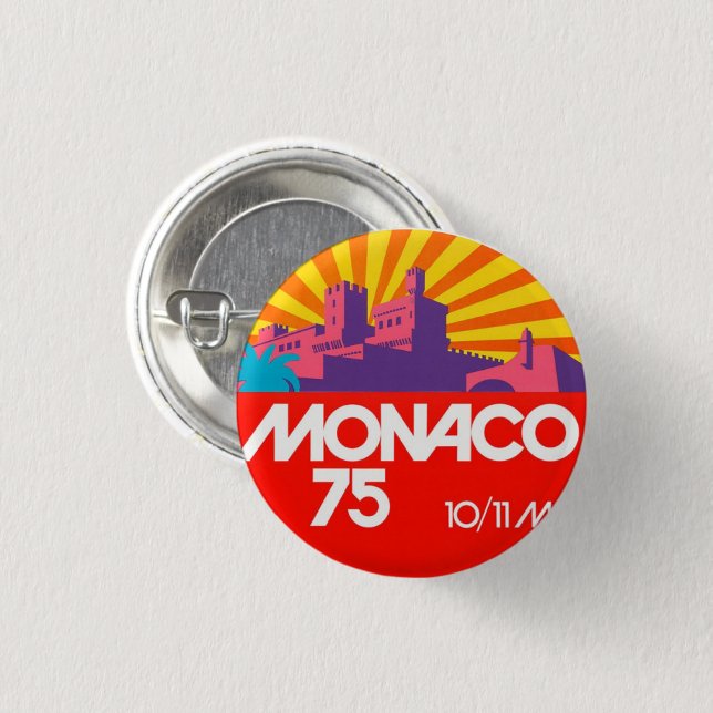Monaco 75 Button (Front & Back)