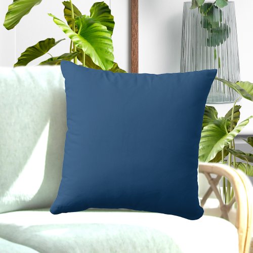 Monaco Blue solid color pillow