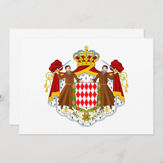 Monaco Coat of Arms (Front/Back)