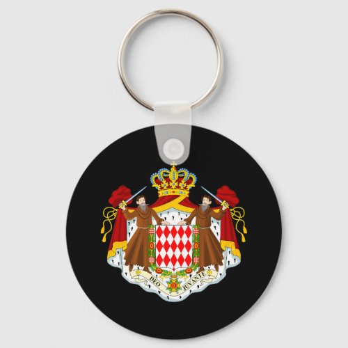 Monaco Coat of Arms Keychain