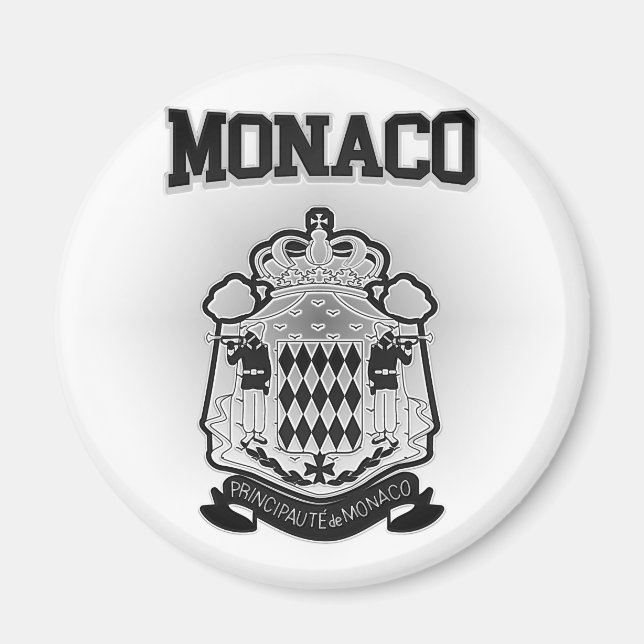 Monaco Coat of Arms Magnet (Front)