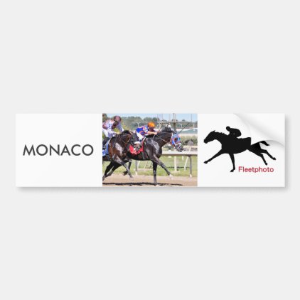 Monaco &amp; Confederate Bumper Sticker