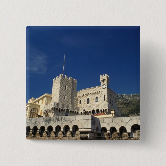Monaco, Cote d'Azur, Prince's Palace. Button (Front)