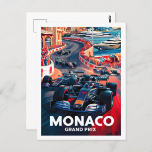 Monaco Famous Travel Place Postcard