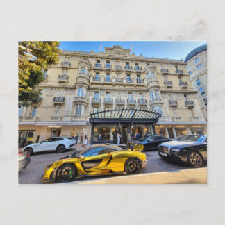 Monaco Fancy Hotel Postcard
