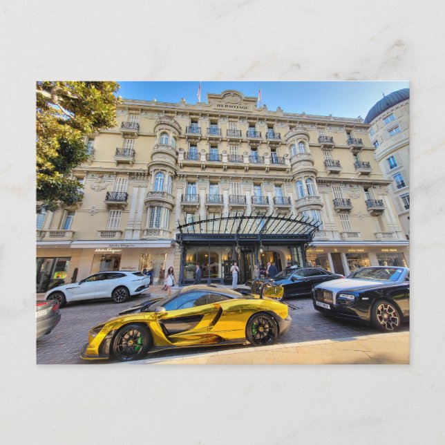 Monaco Fancy Hotel  Postcard (Front)