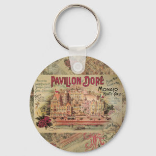 Monaco Fancy Vintage French Riviera France Keychain