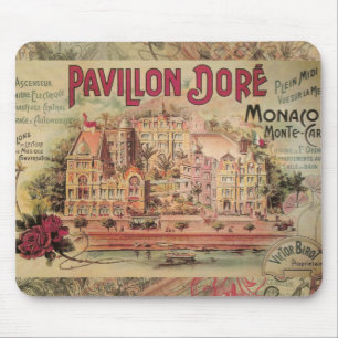 Monaco Fancy Vintage French Riviera France Mouse Pad