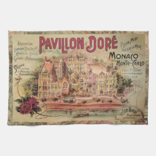 Monaco Fancy Vintage French Riviera France Towel