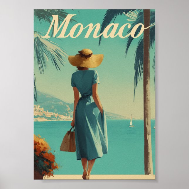 Monaco fashion vintage  poster (Front)