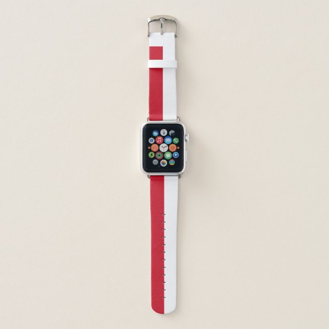 Monaco Flag Apple Watch Band (Front)