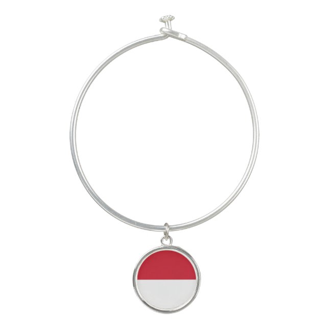 Monaco Flag Bangle Bracelet (Front)