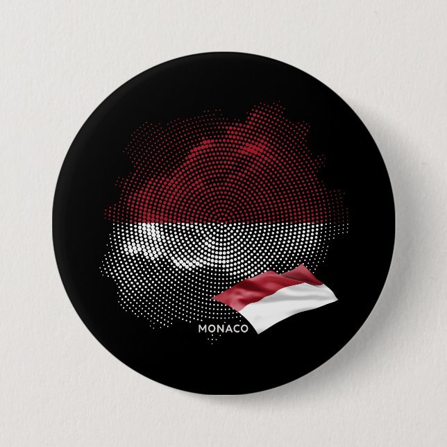 Monaco flag button (Front)